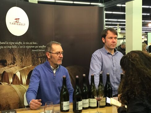 Yannick Amirault (left), a wine producer from the Bourgueil region of France’s Loire Valley.