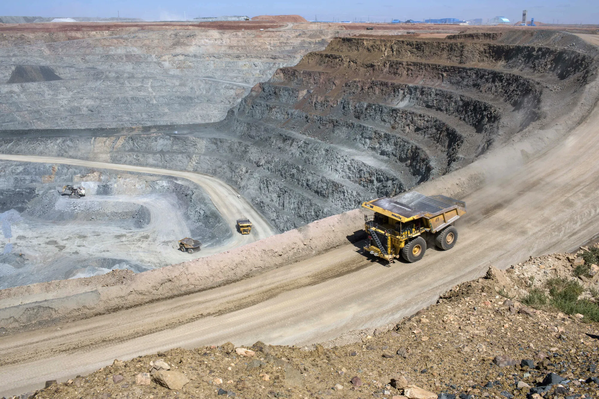 The Oyu Tolgoi mine in Khanbogd, Mongolia.