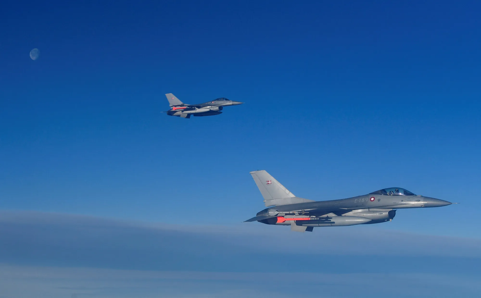 Danish Air Force F-16 fighter jets.