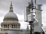 An array of 5G masts including Huawei equipment in central London.&nbsp;