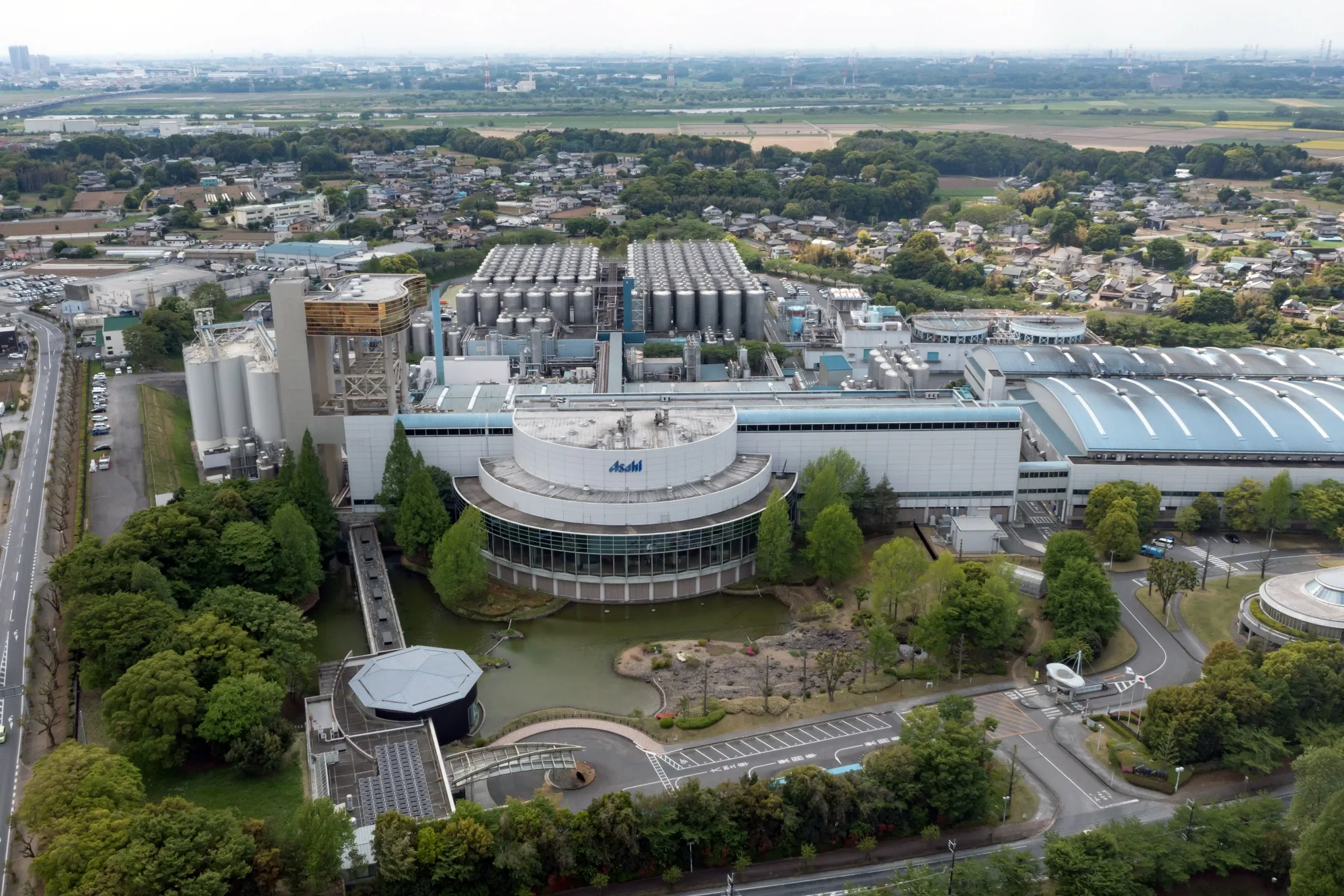 An Asahi brewery in Japan.