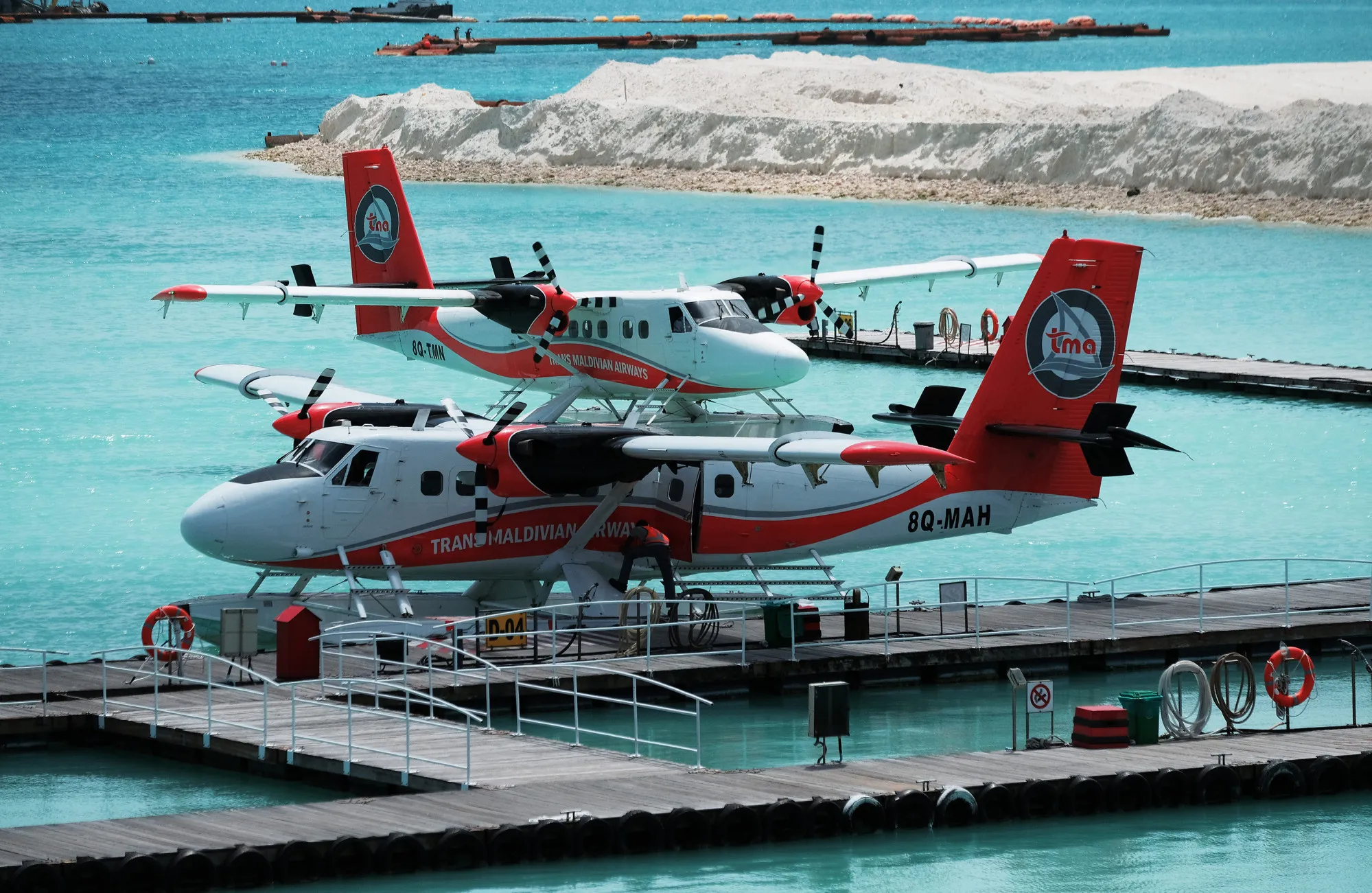 Trans Maldivian, which owns one of the world’s biggest seaplane fleets, carries visitors from the country’s international airport to luxury resorts on other islands.&nbsp;