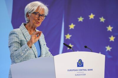 European Central Bank President Christine Lagarde Rates Decision News Conference