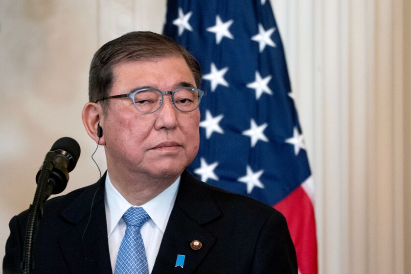 President Trump And Japanese Prime Minister Ishiba Hold News Conference