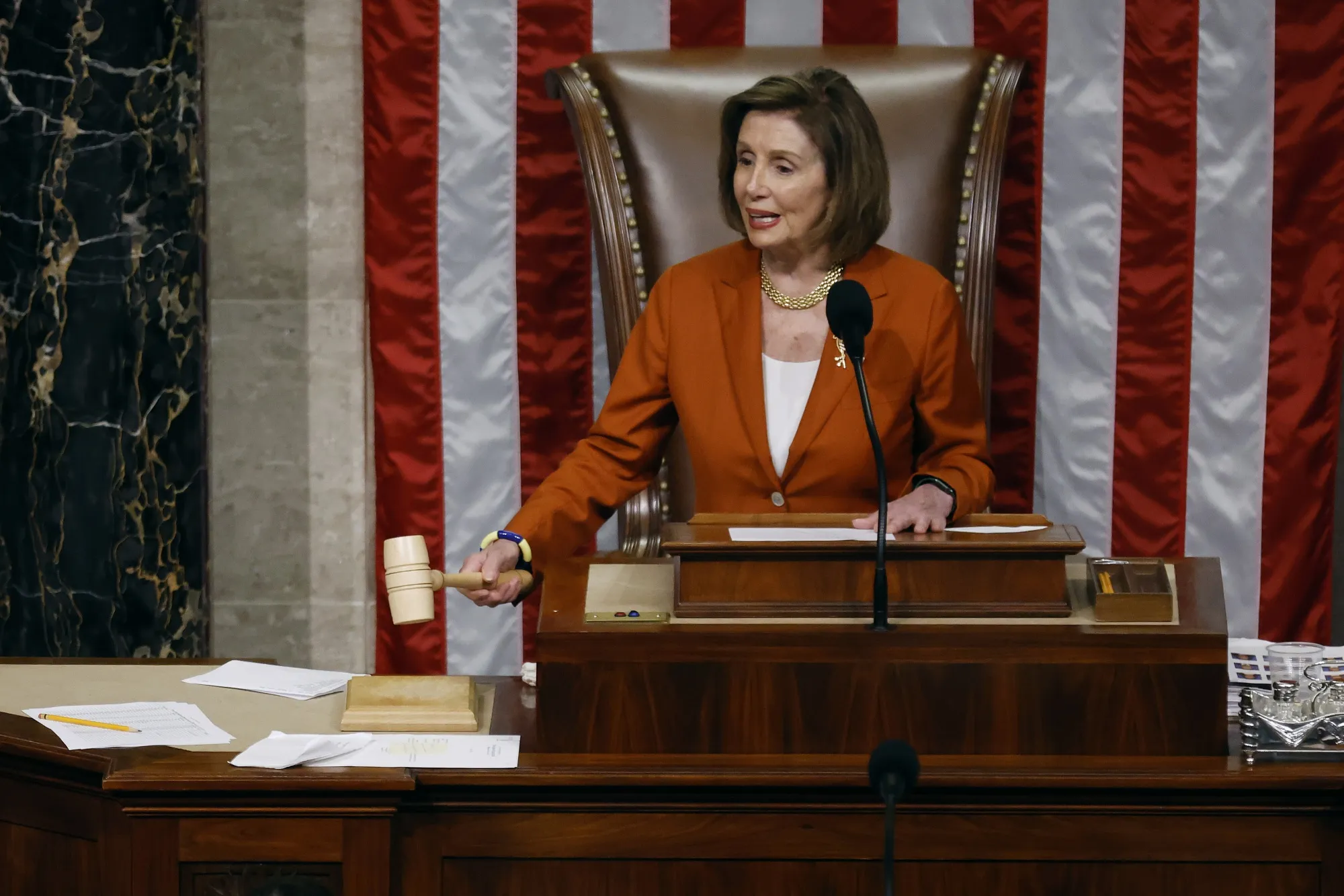 Presidenta de la Cámara de Representantes, Nancy Pelosi, en 2022.