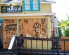 Employees of the Island Root Kava Lounge board up the windows of the business in preparation for Hurricane Dorian in Melbourne, Florida, U.S.