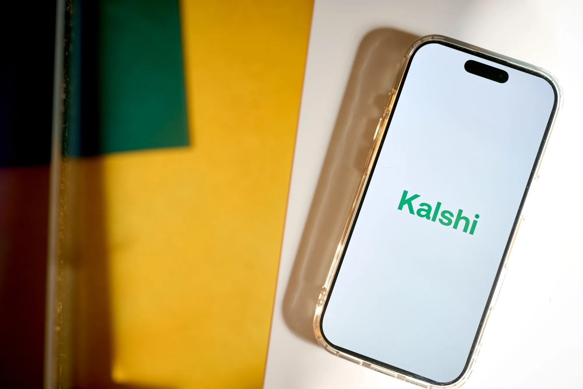 Kalshi Inc.’s logo displayed on a smartphone.