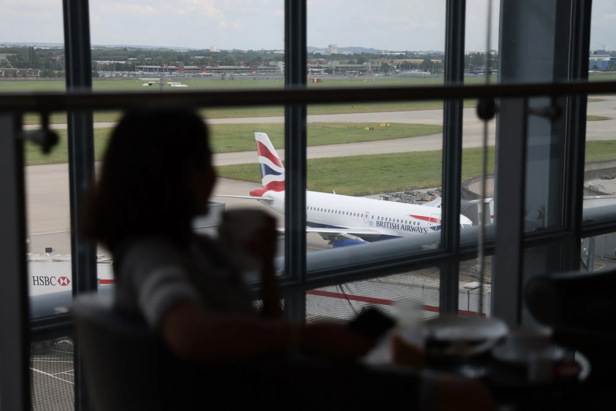 A British Airways passenger aircraft at London Heathrow Airport