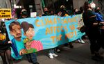 Protesters at the Climate Justice March&nbsp;in New York City on&nbsp;Nov. 13,&nbsp;2021.