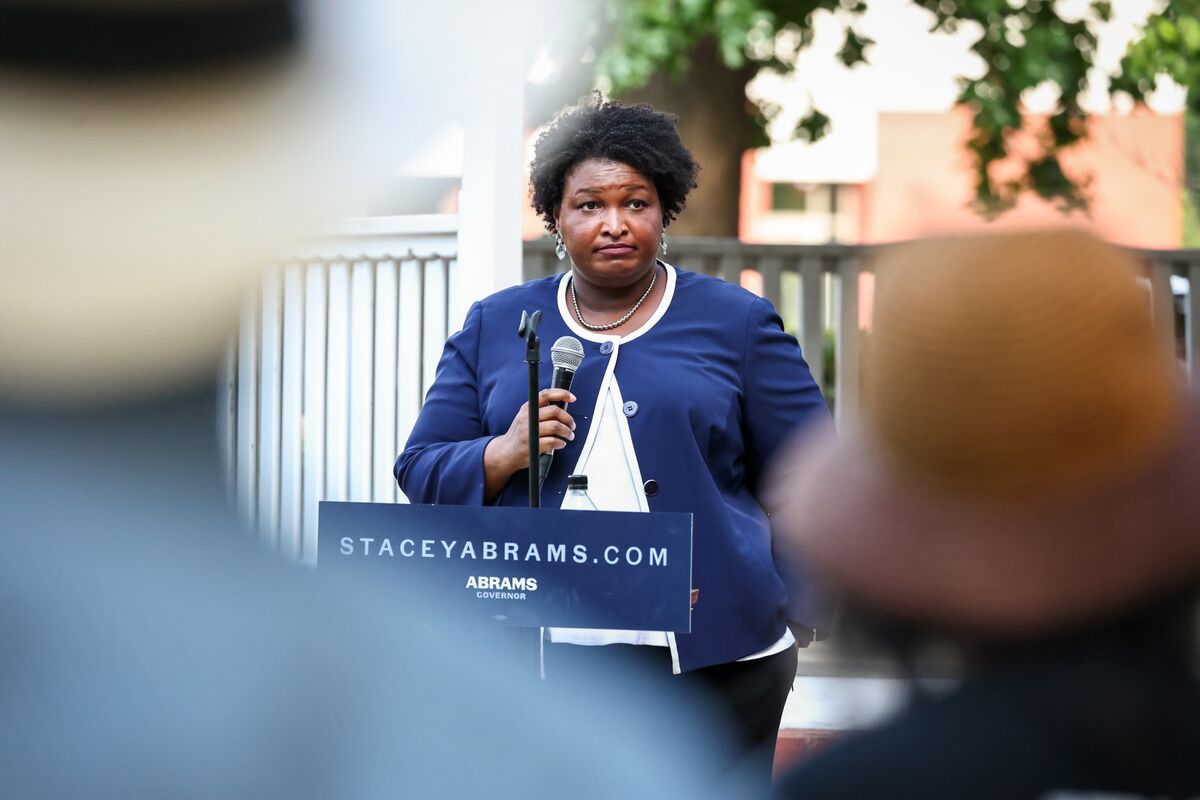 stacey-abrams-focuses-on-georgia-voter-limits-in-bid-to-unseat-governor-kemp-bloomberg