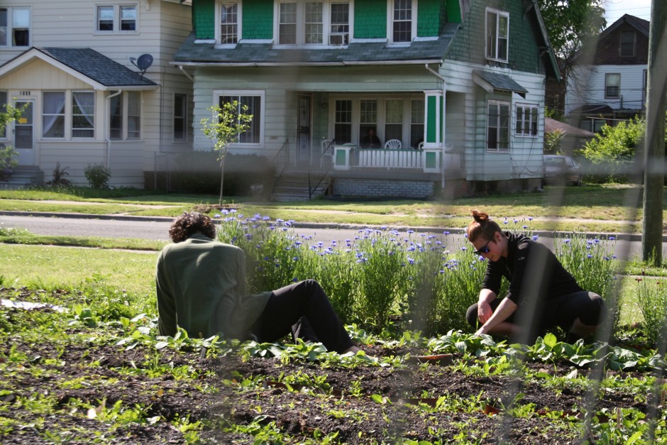 Alyssa Trimmer and Matt Steiner grow vegetables on lots in Detroit’s Virginia Park neighborhood.