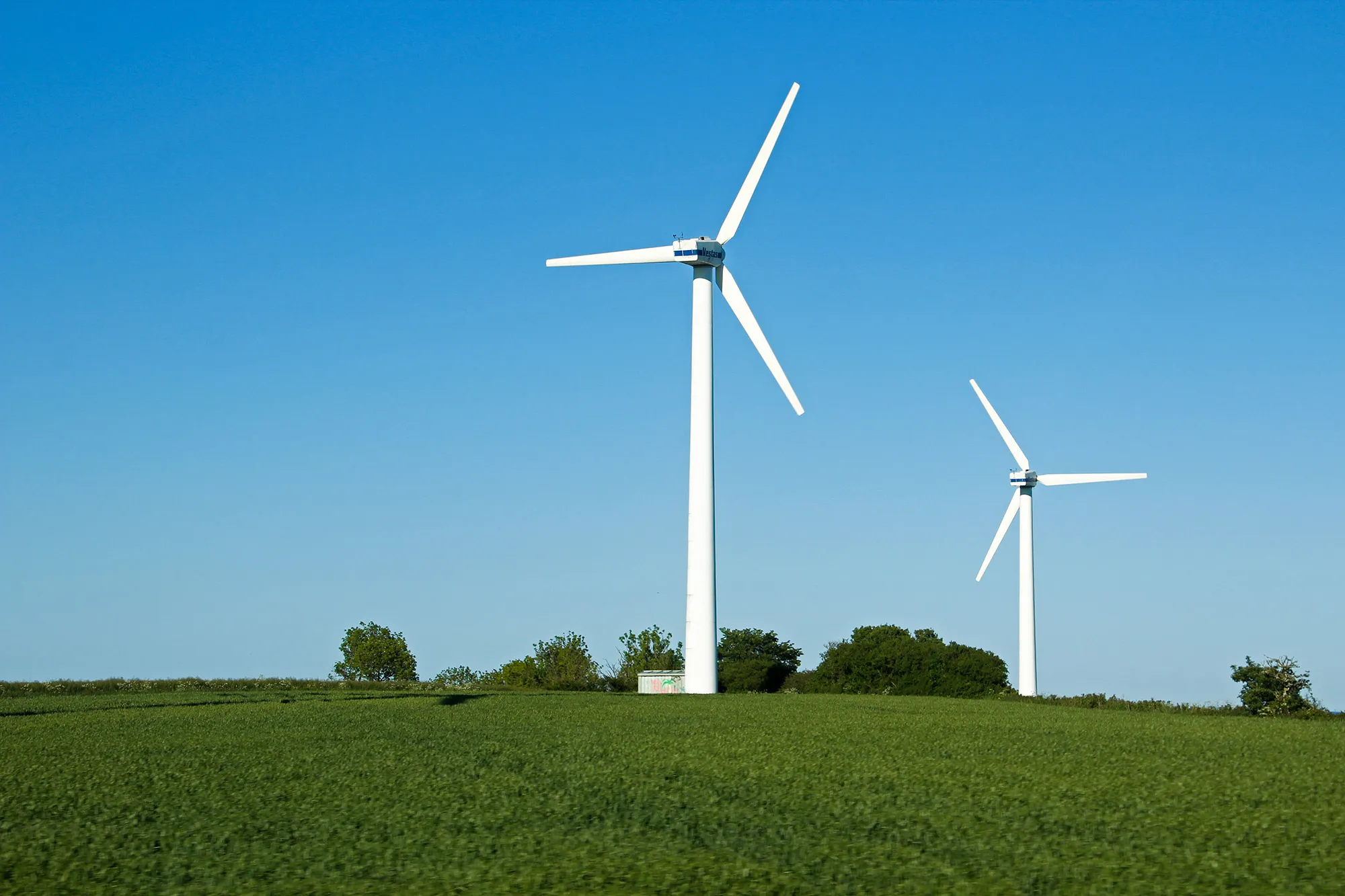 Wind turbines, Skåne, Sweden