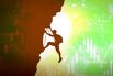 IMAGE_CLIMBING_MOUNTAIN_STOCKS_GREEN