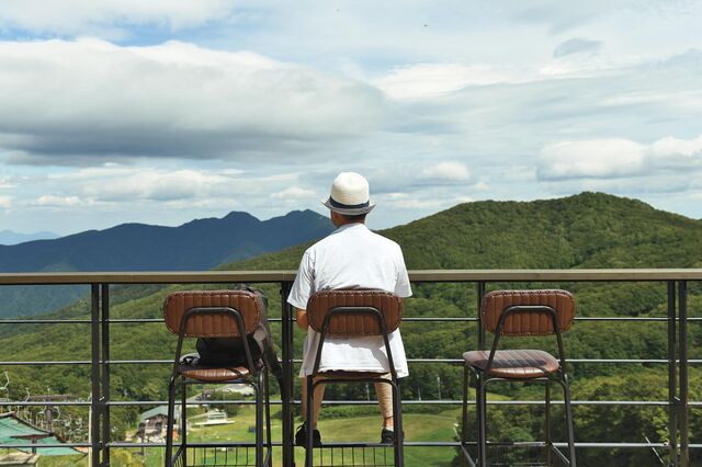 蔵王温泉スキー場の風景