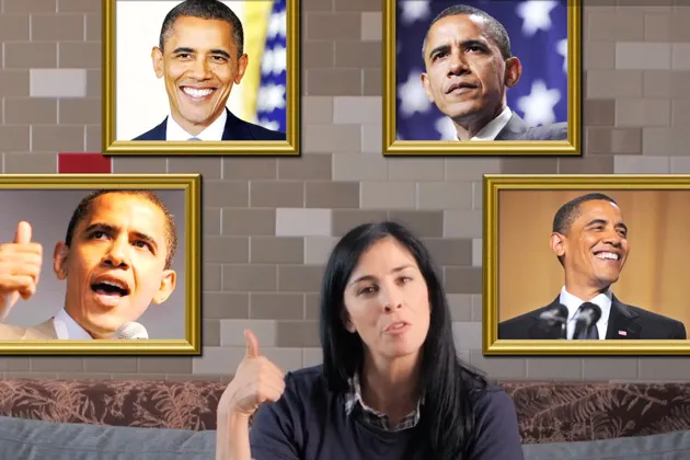 Scene from the Sarah Silverman pro-Obama video titled “Get Nana a Gun”