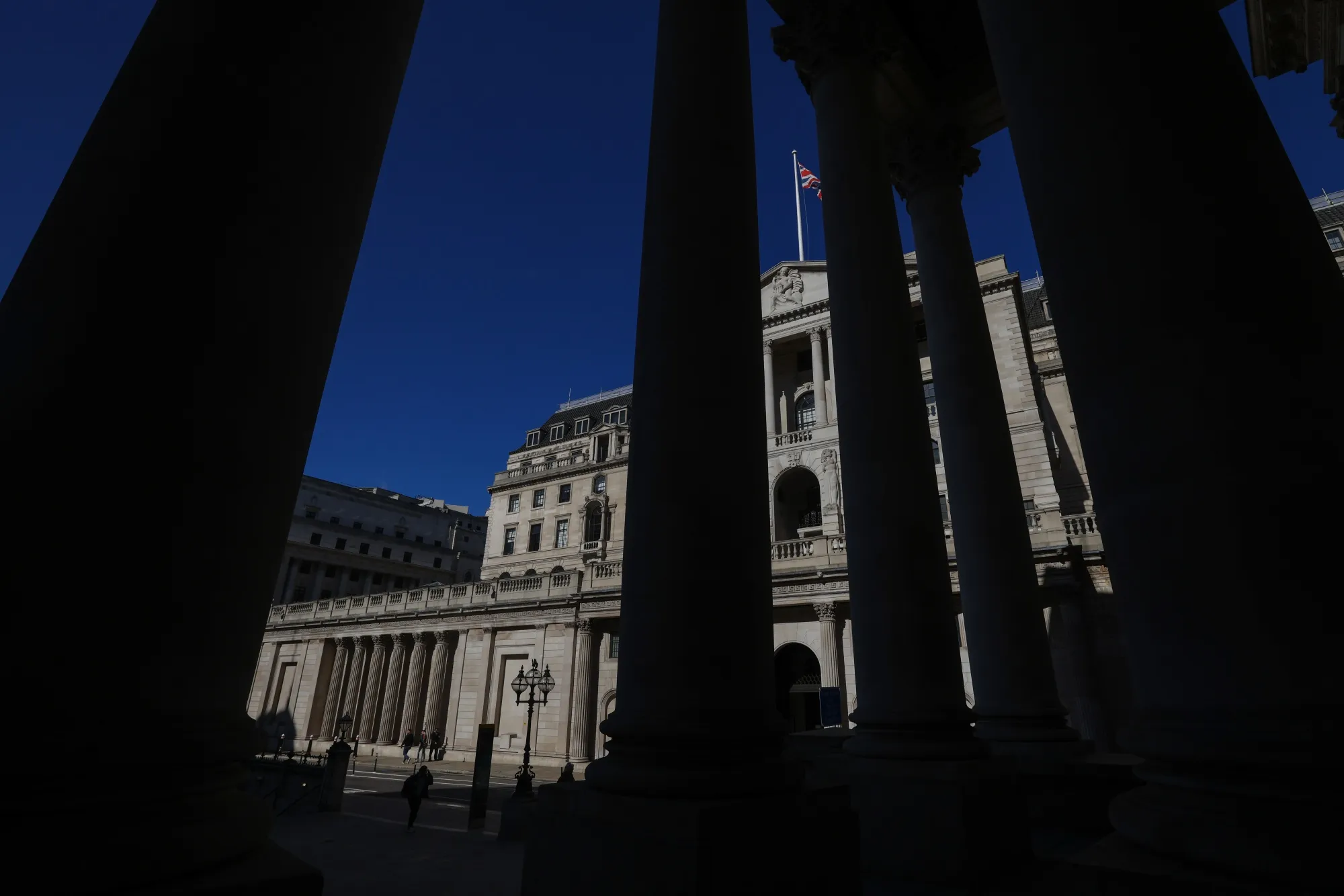 The Bank of England in the City of London.