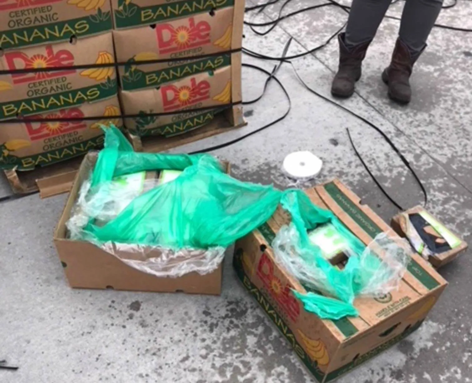 Some of the&nbsp;540 packages of cocaine&nbsp;