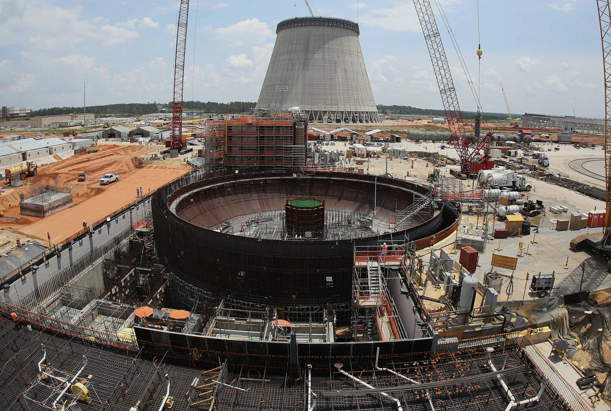 The nuclear reactor at Plant Vogtle power plant in Waynesboro, Georgia.
