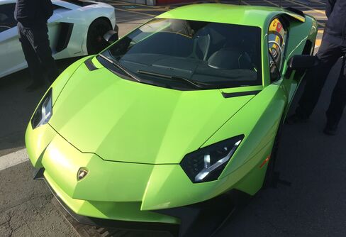 The Lamorghini Aventador Superveloce in Barcelona.