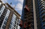 Condominiums under construction in Toronto.