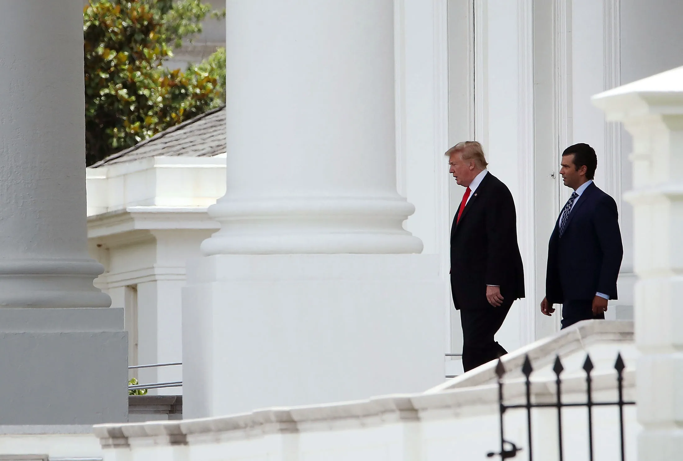 Donald Trump and his son Donald Trump Jr