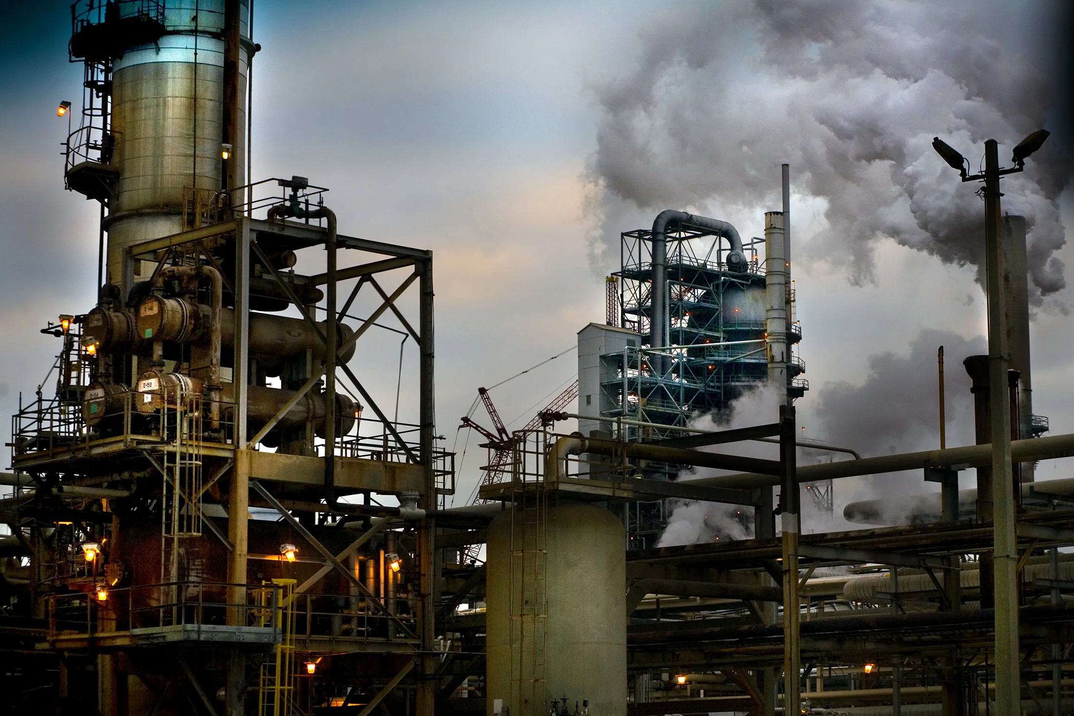 The Baytown Exxon refinery in Baytown, Texas.
