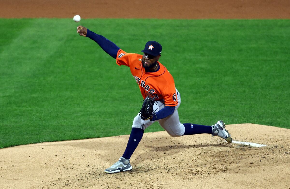 Astros pitcher Cristian Javier's dad saw him pitch for first time