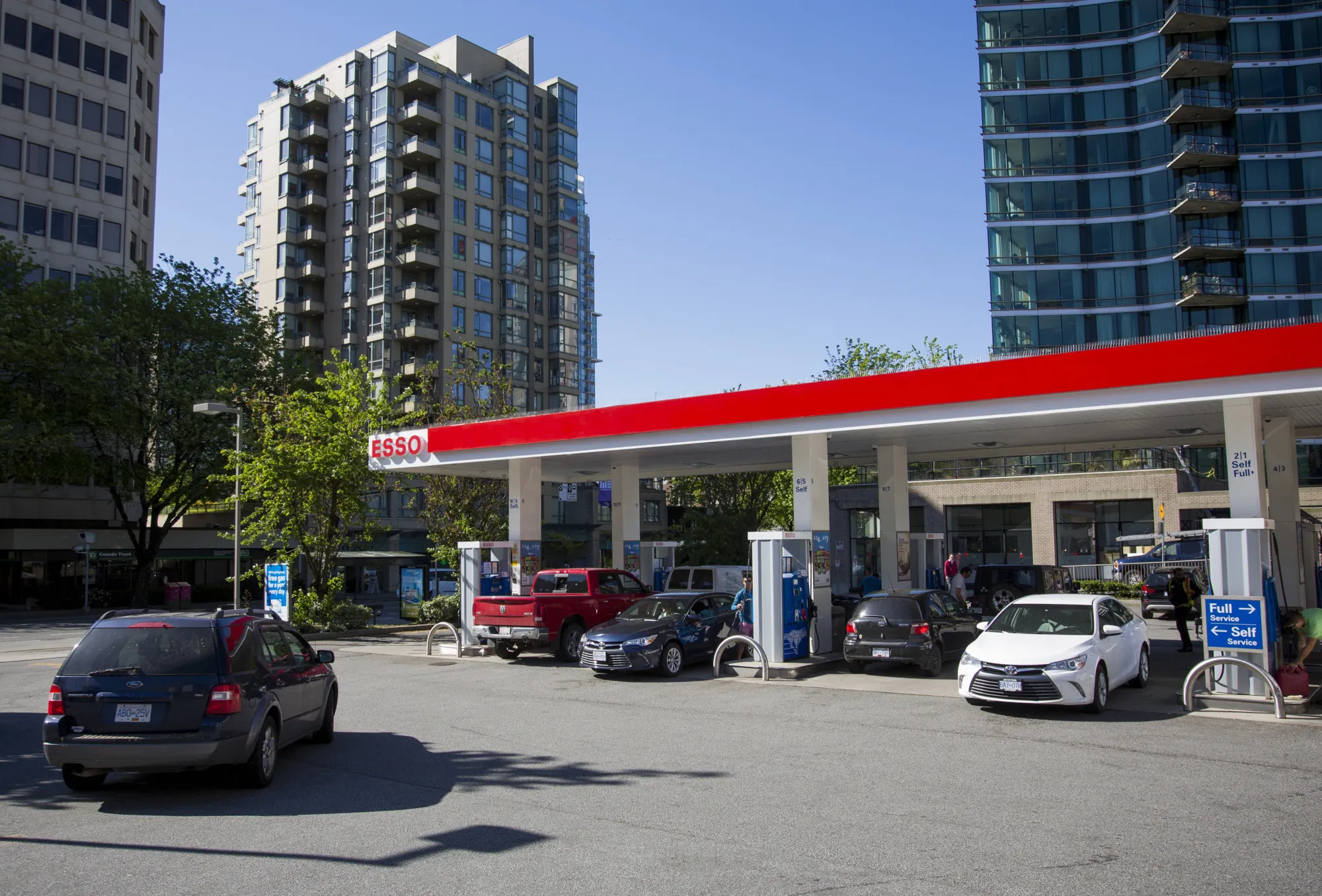 Gas prices jumped&nbsp;12 percent in Canada, their biggest one-month gain since 2007.