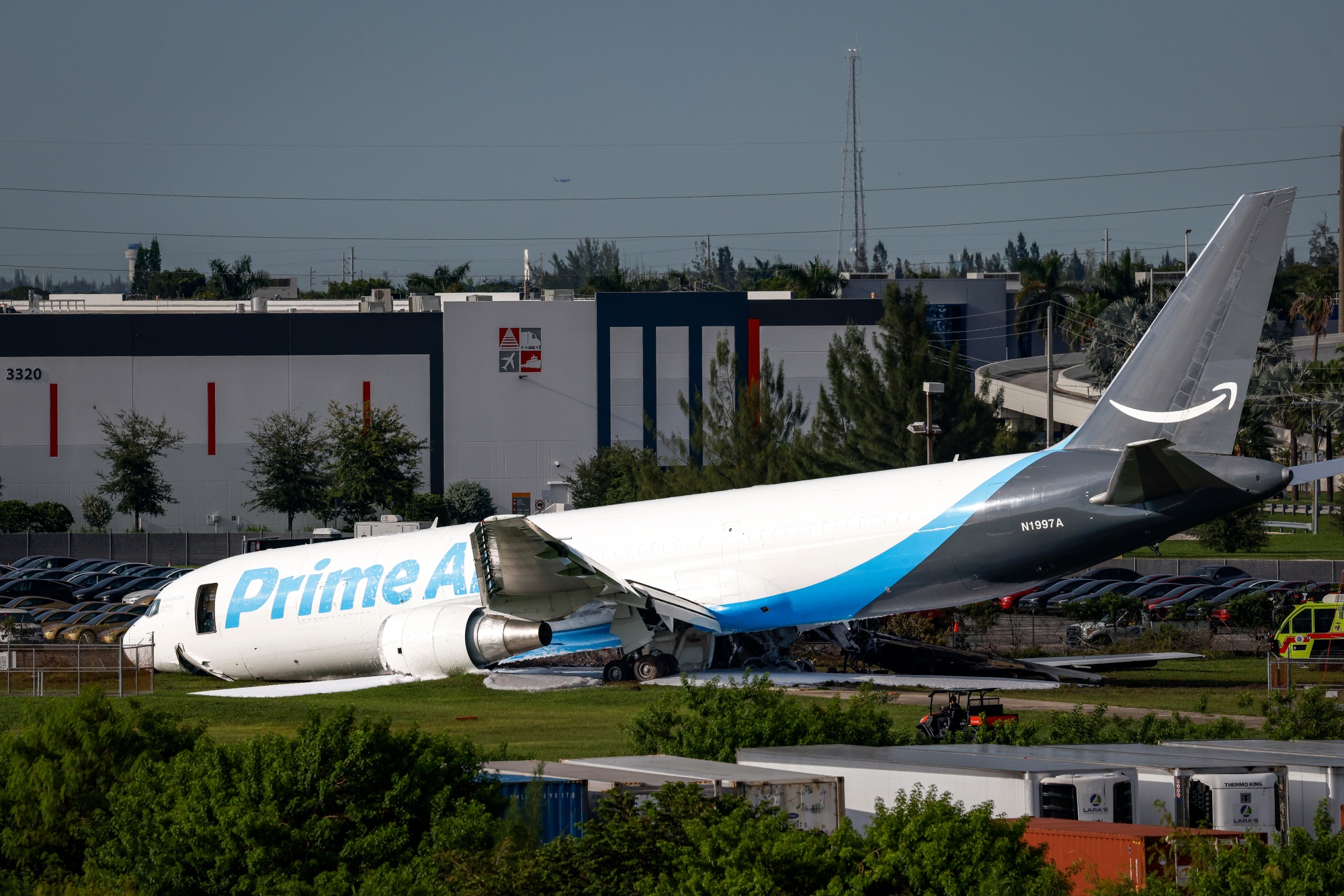 Amazon Cargo Plane Overshoots Runway in Miami, Killing Five