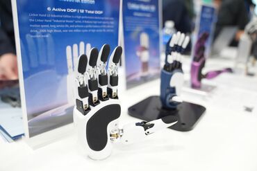 A Linkerbot robotic hand.