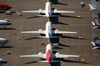 RENTON, WA - AUGUST 13: Boeing 737 MAX airplanes are seen parked on Boeing property near Boeing Field on August 13, 2019 in Seattle, Washington. (Photo by David Ryder/Getty Images)