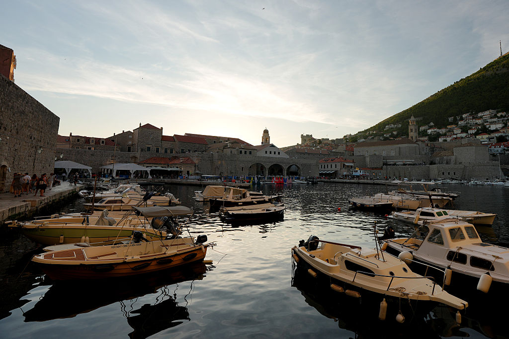 Dubrovnik old town port.