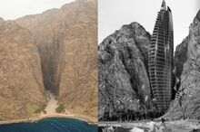 A planned seaside hotel.