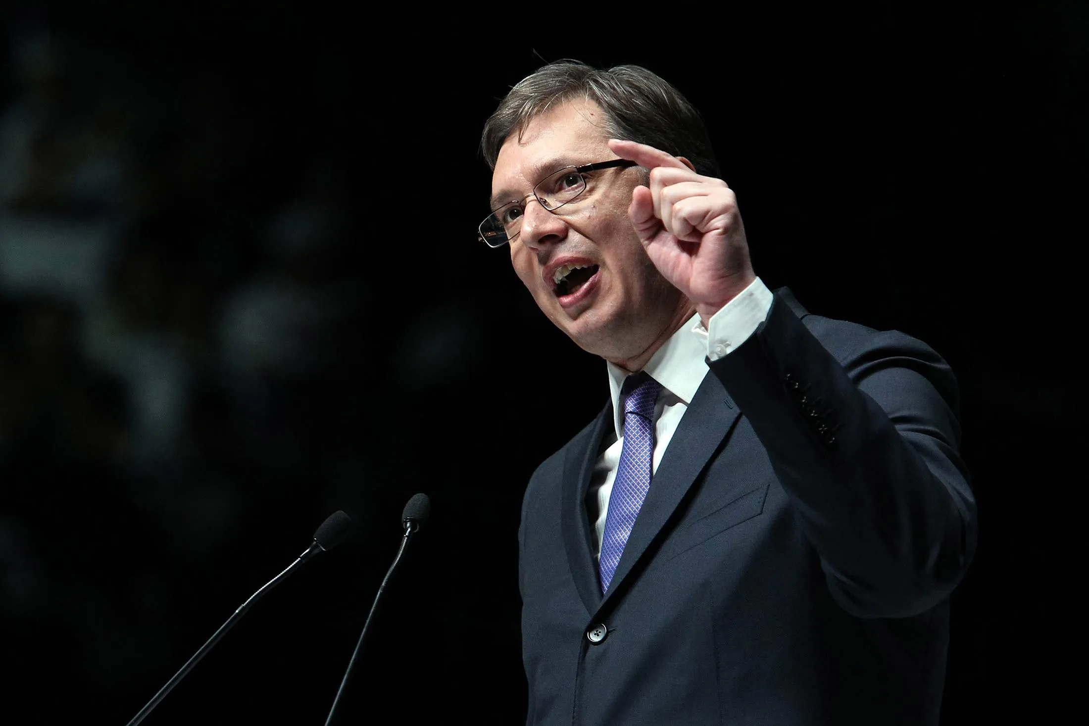 Serbia's prime minister Aleksandar Vucic.

