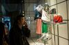 Shoppers outside a Prada store in Hong Kong.