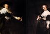 Wedding portraits of Maerten Soolmans and Oopjen Coppit by Rembrandt.
