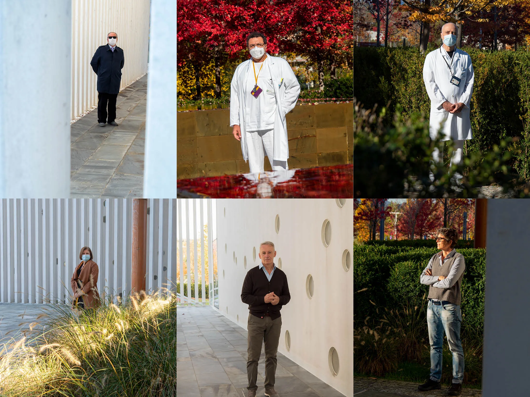 Clockwise, from top left: Casati, Fagiuoli, Rizzi, Ferrari, Lorini, and Stasi.