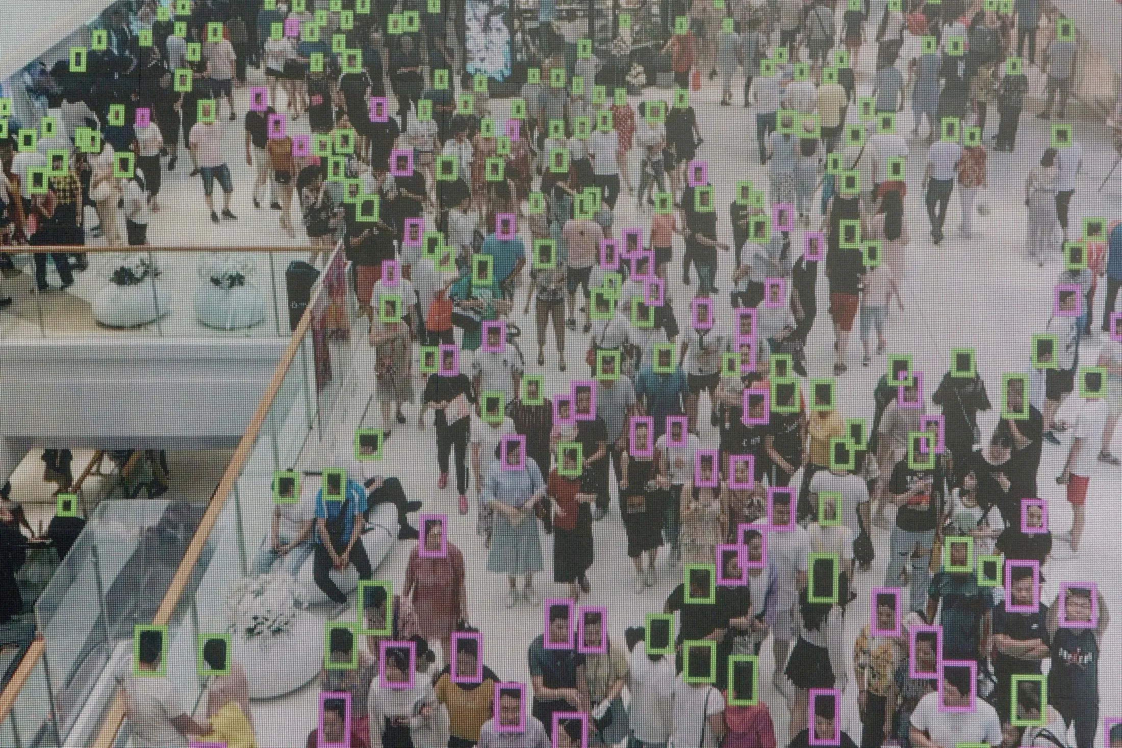 A&nbsp;demonstration of facial-recognition technology at the World Artificial Intelligence Conference in Shanghai, in August 2019.