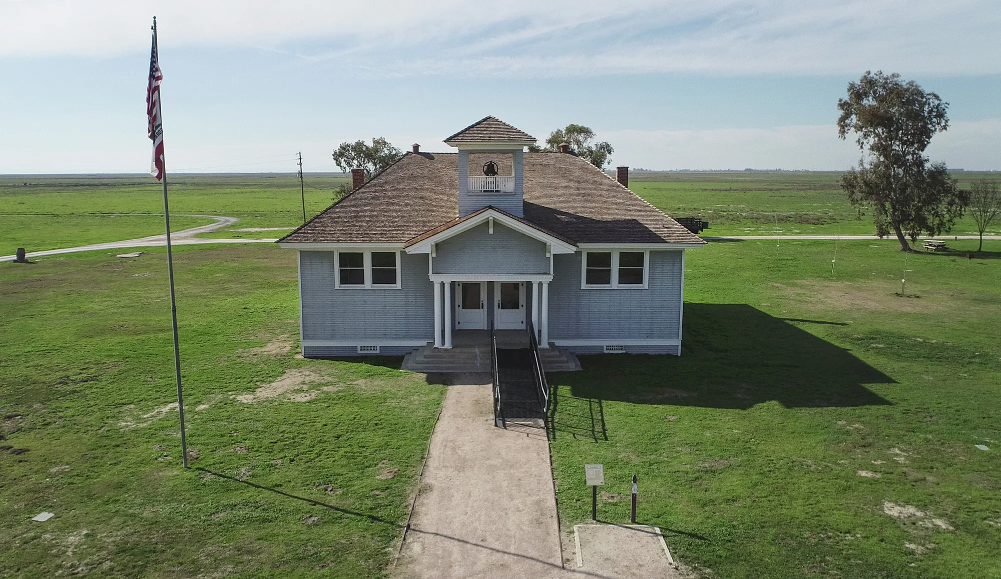The schoolhouse.