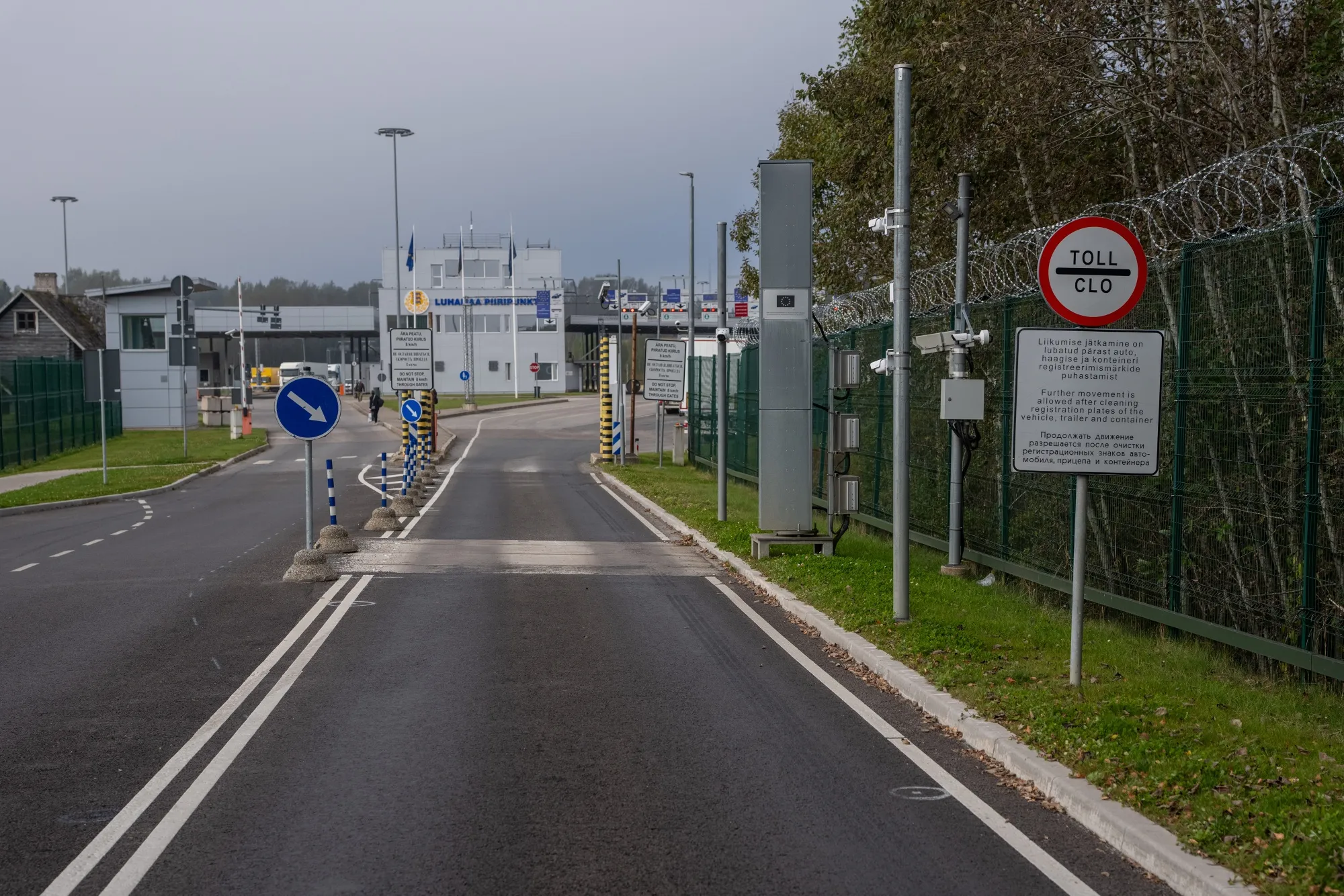 The border between Russia and Estonia in October.