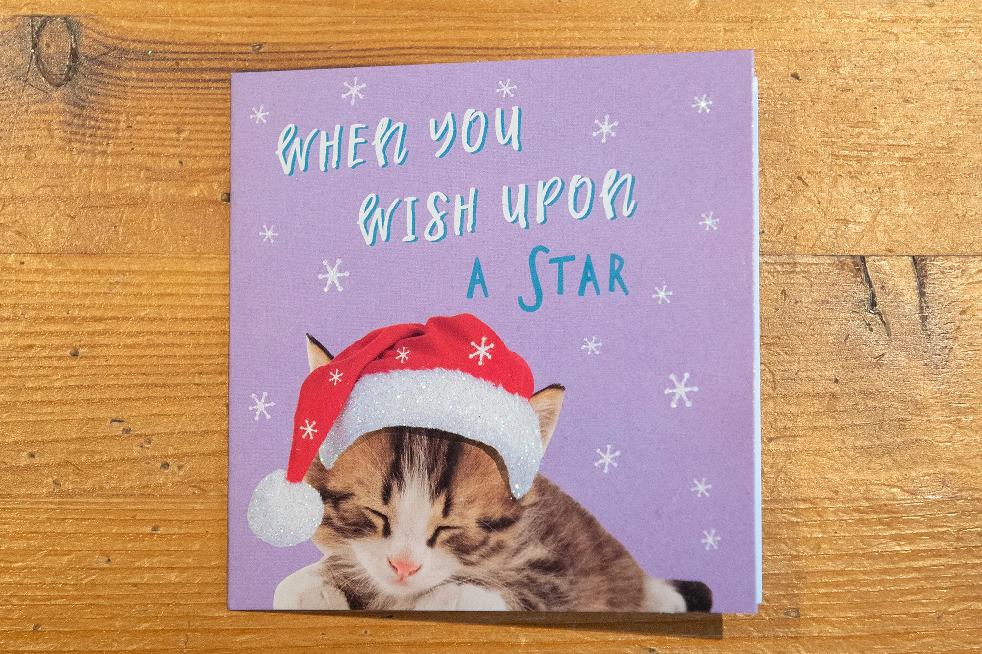 A card from the pack containing the note.