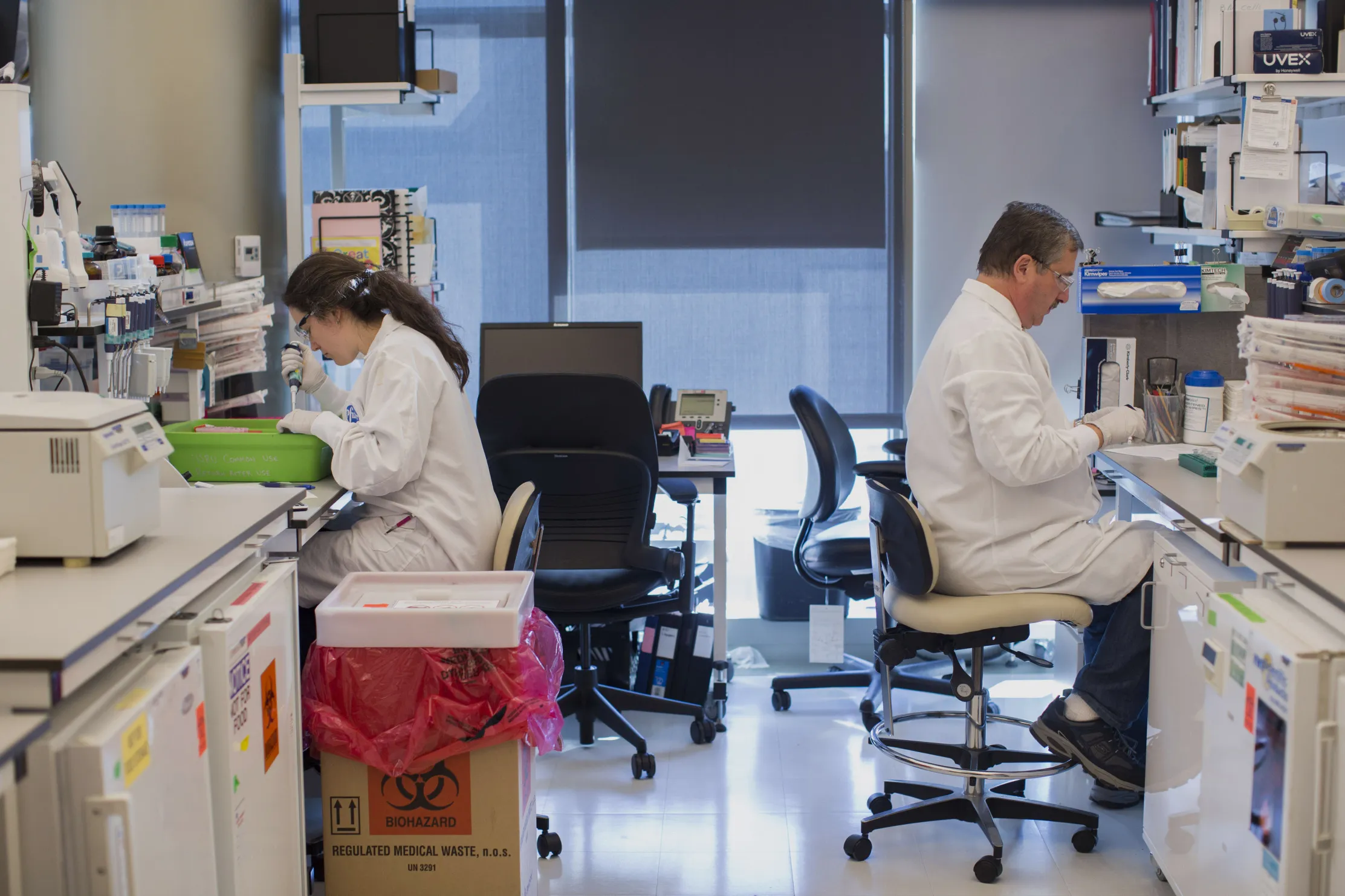 Researchers at a&nbsp;research and development facility in Cambridge, Massachusetts.