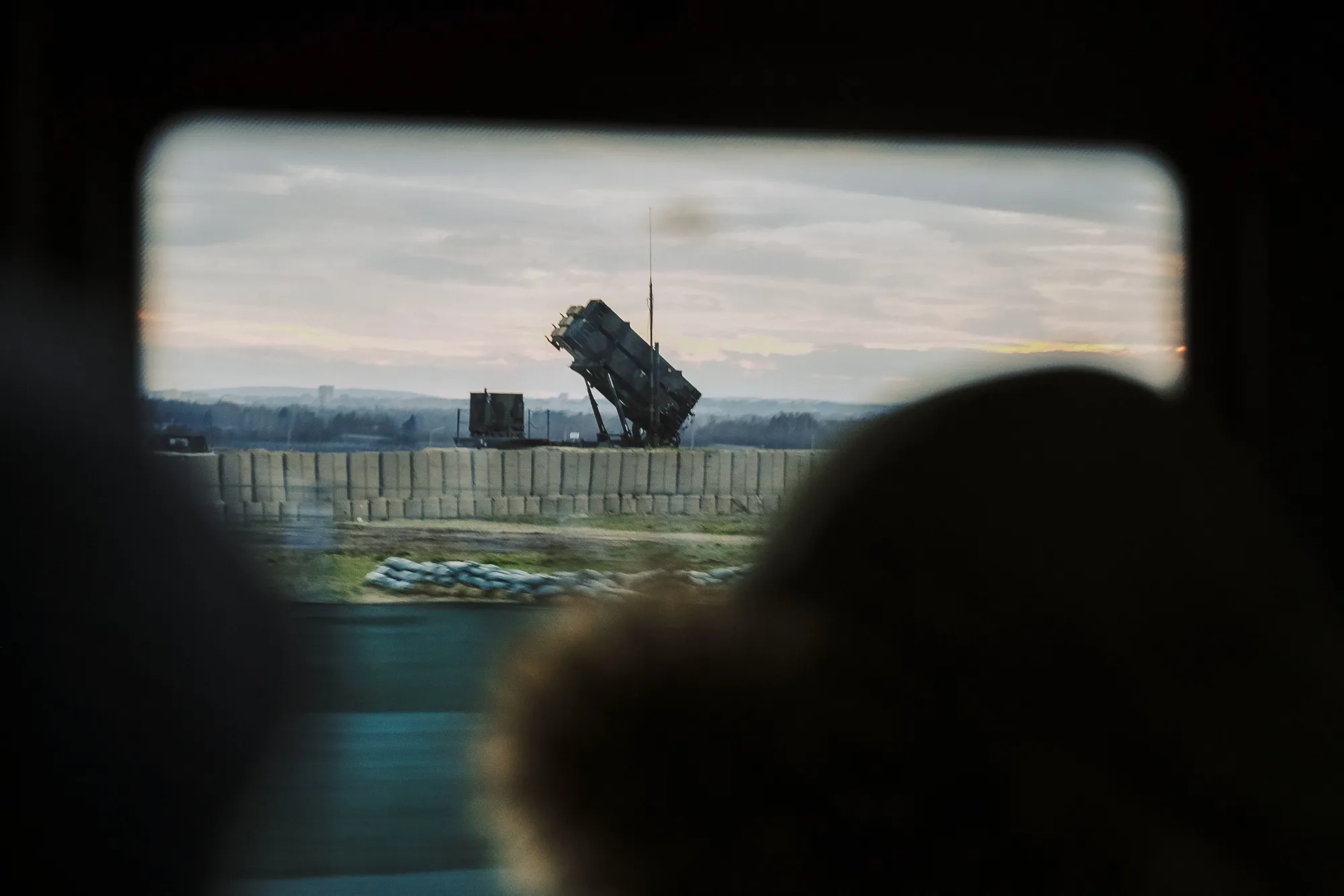 A US Patriot air defense missile system.