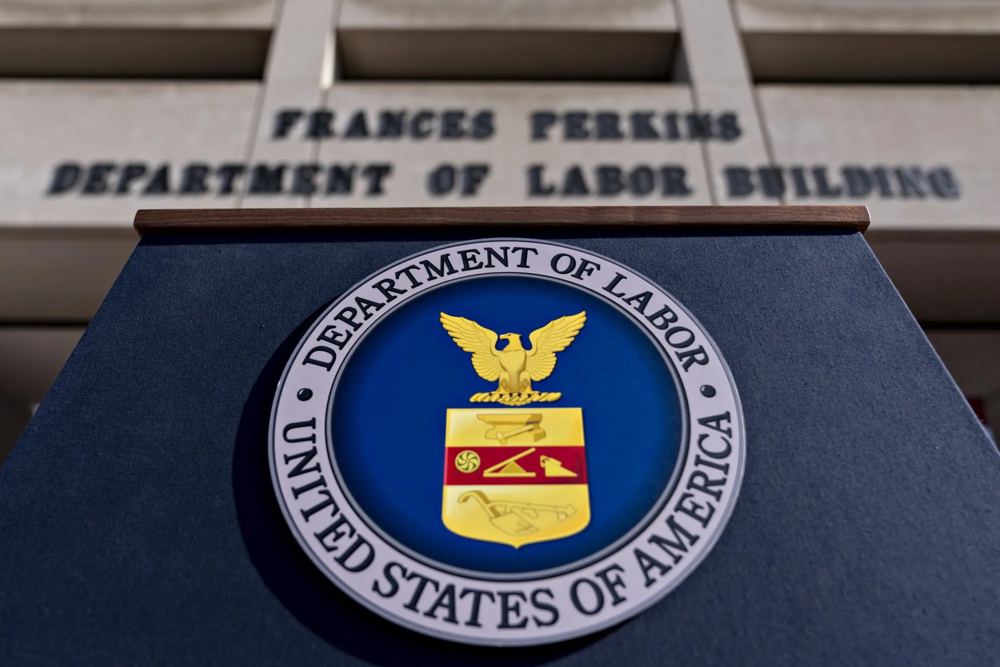 The US Department of Labor&nbsp;headquarters in Washington, DC.