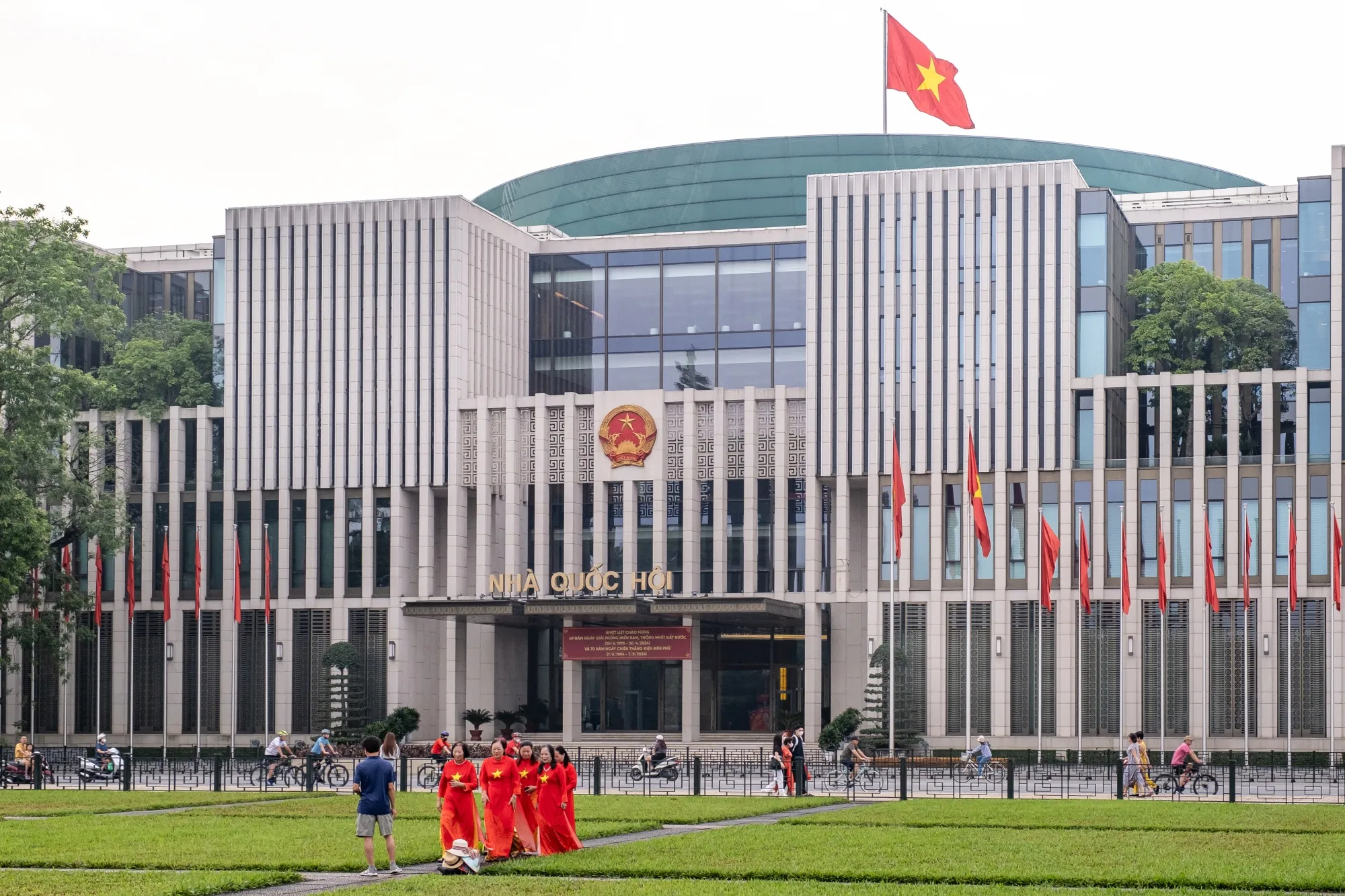 The Vietnam National Assembly Building in Hanoi.