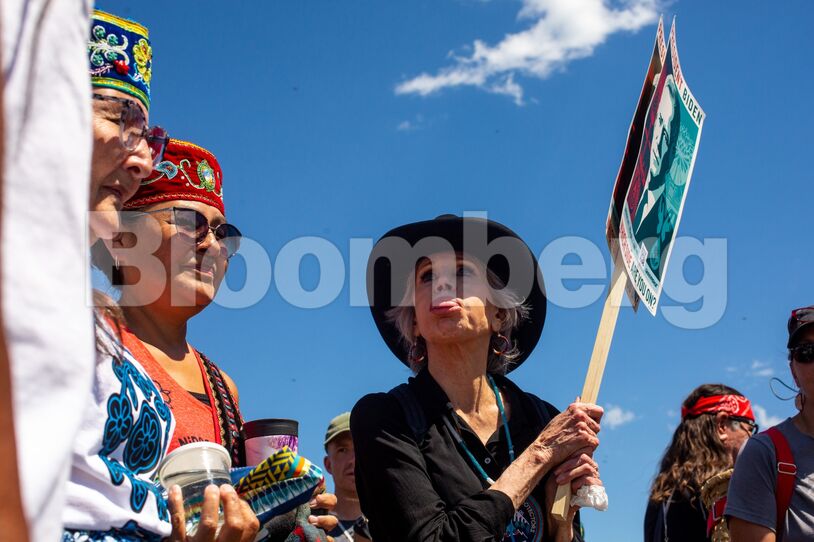 Demonstrators Protest Line 3 Pipeline