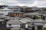 Newly built houses in the Caddens suburb of Sydney, Australia, on Saturday, Sept. 28, 2024. Property consultancy CoreLogic Inc. will release September home-value data on Oct. 1.