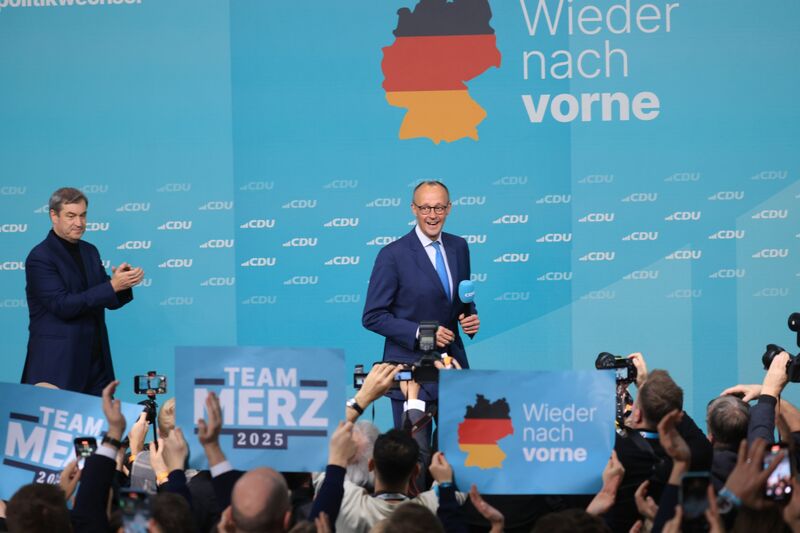 Election Night Reaction At The Christian Democratic Union (CDU) Headquarters