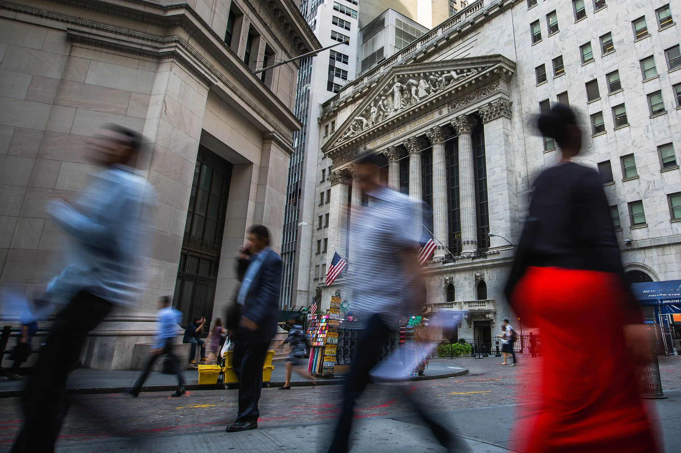 Trading On The Floor Of The NYSE As U.S. Stock Futures Rise
