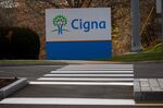 Signage is displayed in front of Cigna Corp. headquarters in Bloomfield, Connecticut.
